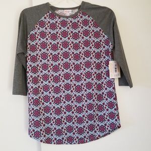 LuLaRoe Randy Baseball T Sz L NWT
